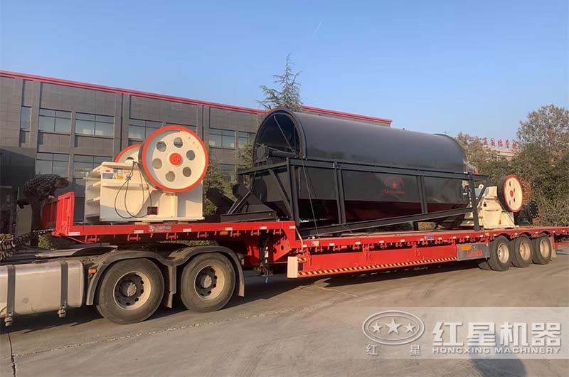 乐鱼机器小型河石破碎机发货